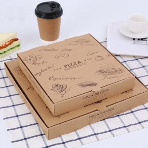 7/9/12 inch Hộp pizza hình chữnhật Trung Quốc, hộp tùy chỉnh phân hủy sinh học cho pizza