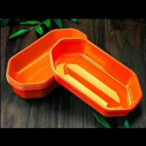 Khay trái cây đầy màu sắc không cónắp 225*120*40 mm Hgf-2313 Orange/Green/Purple